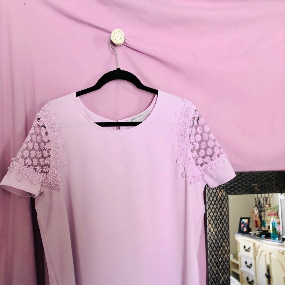 Lavender Blouse Marc New York Beautiful Sleeves